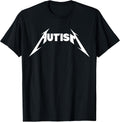 Funny Design Autism Skeleton Meme Metal Rock for Men - Adult & Kids T-Shirts, Sweatshirts & Hoodies apparel design preview 1