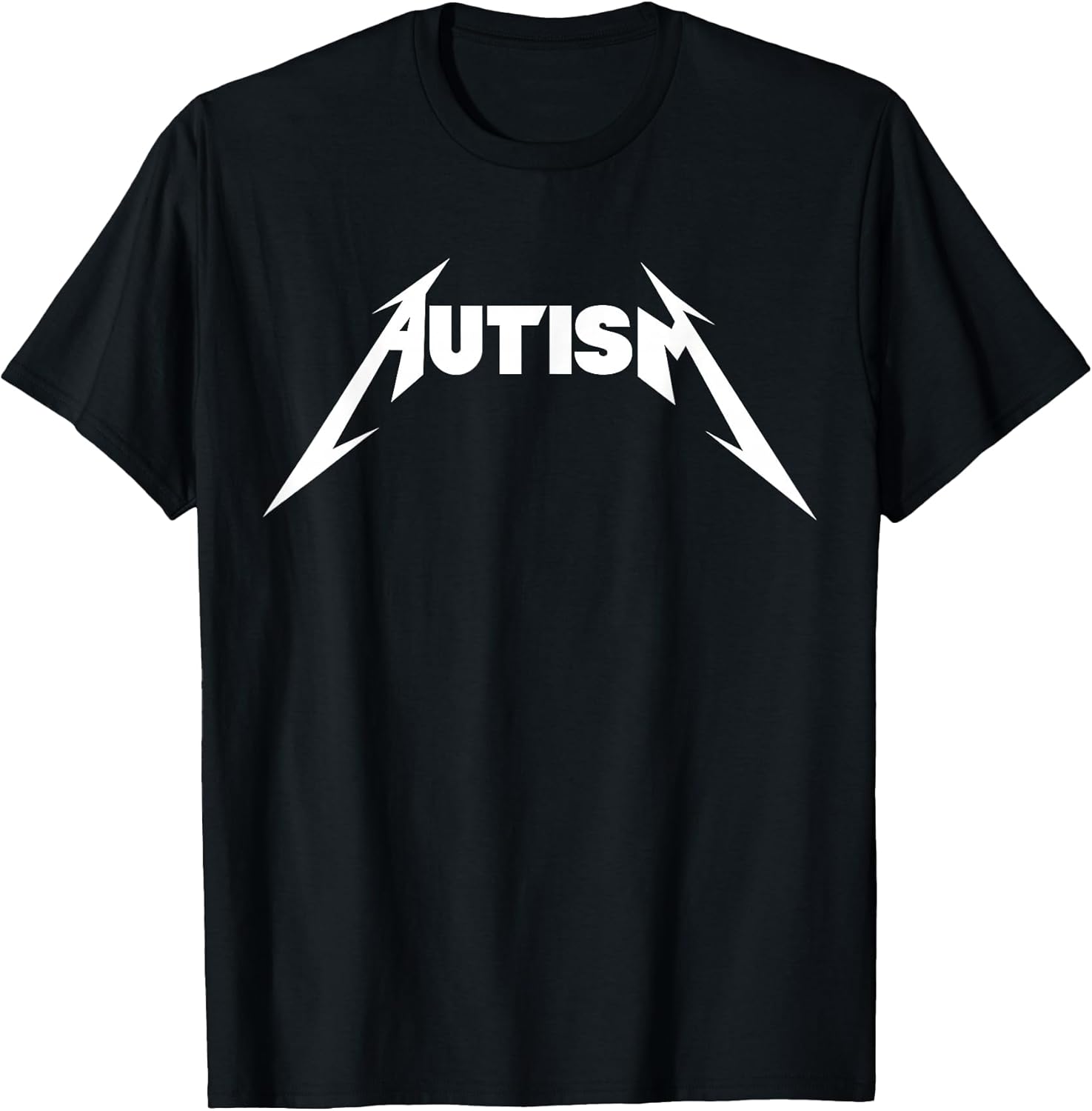 Funny Design Autism Skeleton Meme Metal Rock for Men - Adult & Kids T-Shirts, Sweatshirts & Hoodies apparel design preview 1