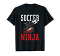 Soccer Ninja Illustration Soccer T-Shirt - Aesthetic Graphic for Adults - T-Shirt, Sweatshirt, Hoodie