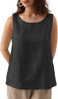 Natural Linen Sleeveless Tank Tops Basic Summer - Adult & Kids T-Shirts, Sweatshirts & Hoodies apparel design preview 1