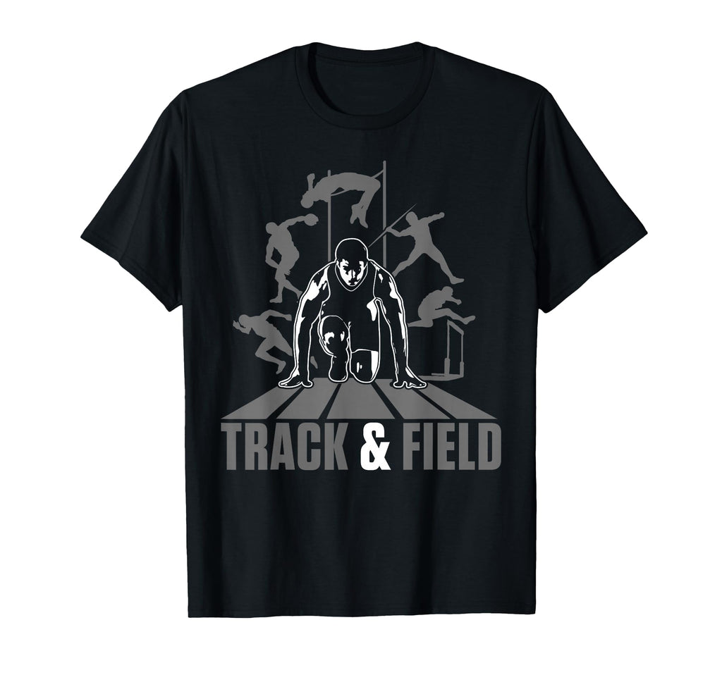 Track And Field Athletics And T-Shirt - Custom Art Print Men Women - T-Shirt, Sweatshirt, Hoodie