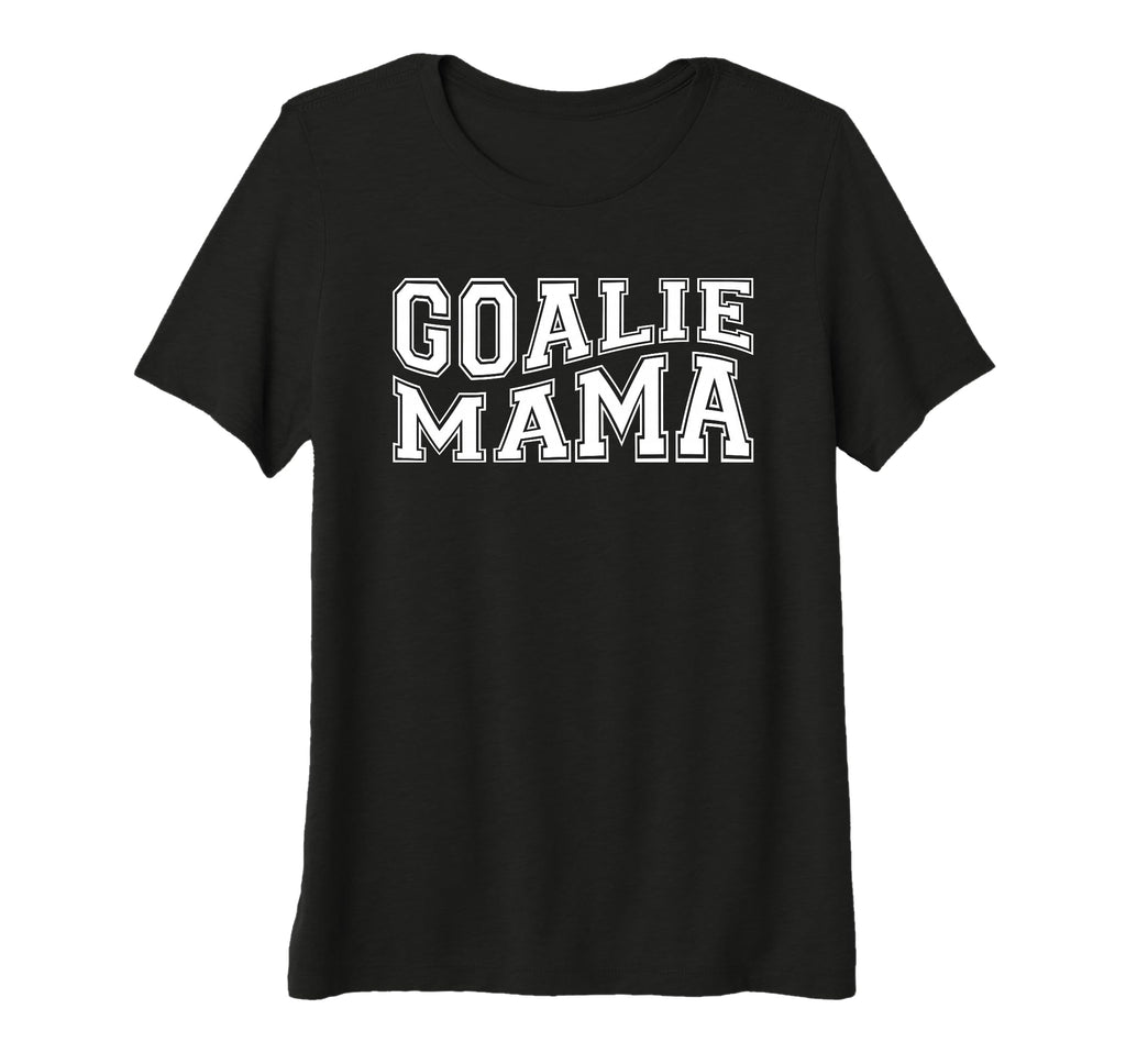 Womens Goalie Mama Goalie Mom T-Shirt - Minimalist Print Men Women - T-Shirt, Sweatshirt, Hoodie