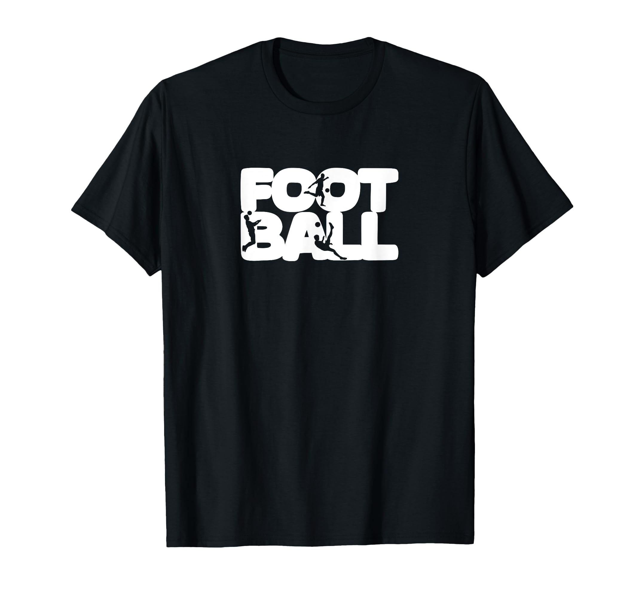 Football Silhouette Soccer Player Fan T-Shirt - Minimalist Print for Adults - T-Shirt, Sweatshirt, Hoodie