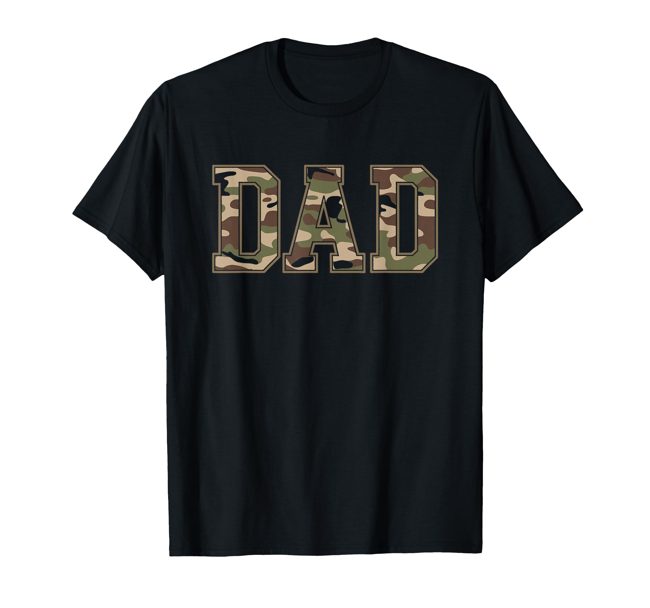 Camouflage Hunting Dad Fathers Day Military T-Shirt - Graphic Print Unisex - T-Shirt, Sweatshirt, Hoodie