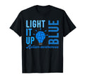 Light It Up Blue Autism Awareness Shirts T-Shirt - Novelty Apparel Unisex - T-Shirt, Sweatshirt, Hoodie