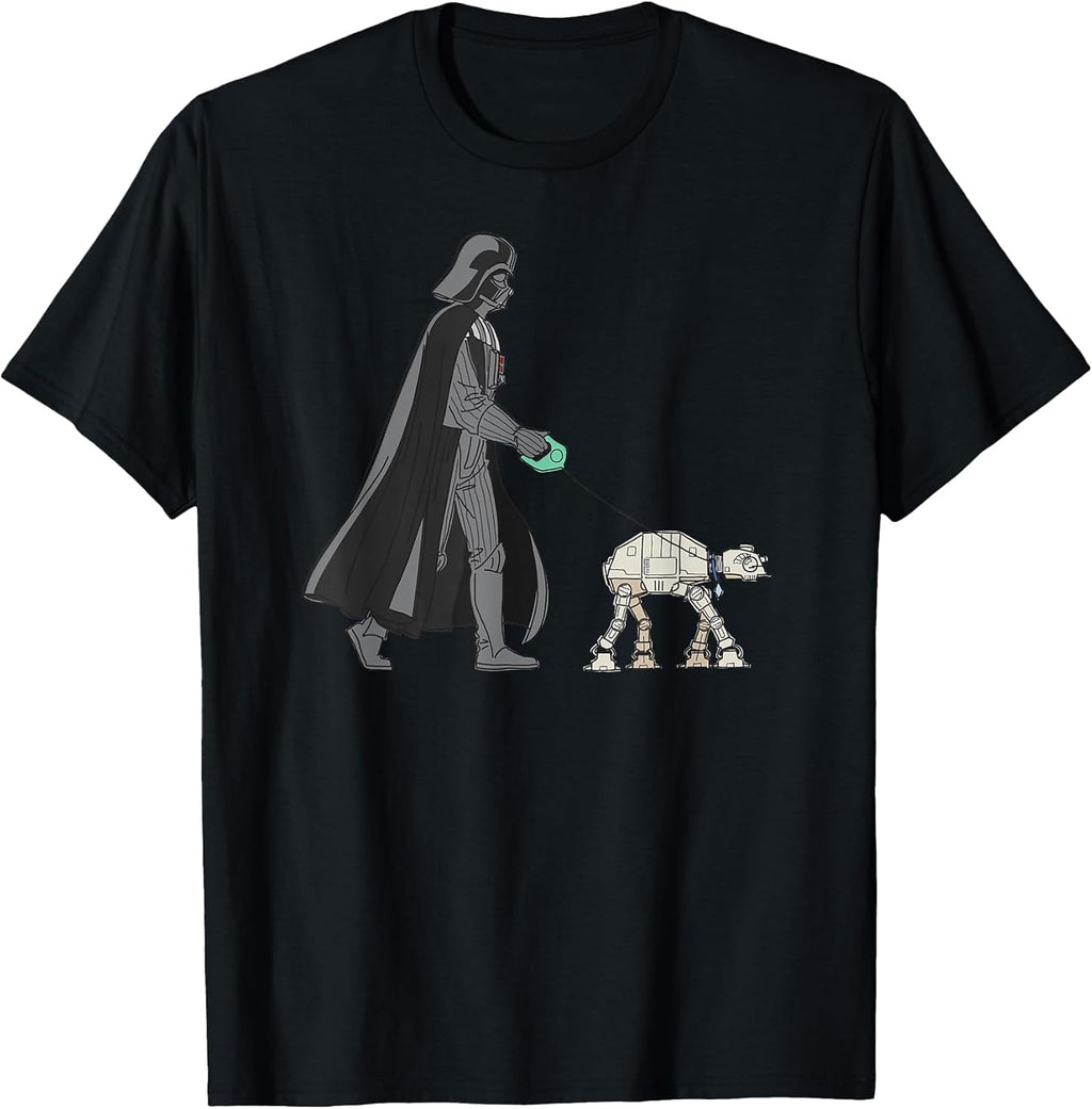 Darth Vader the Dog Walker Meme - Adult & Kids T-Shirts, Sweatshirts & Hoodies apparel design preview 1