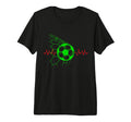 Soccer Ball Heartbeat Players And T-Shirt - Custom Art Print for Adults - T-Shirt, Sweatshirt, Hoodie