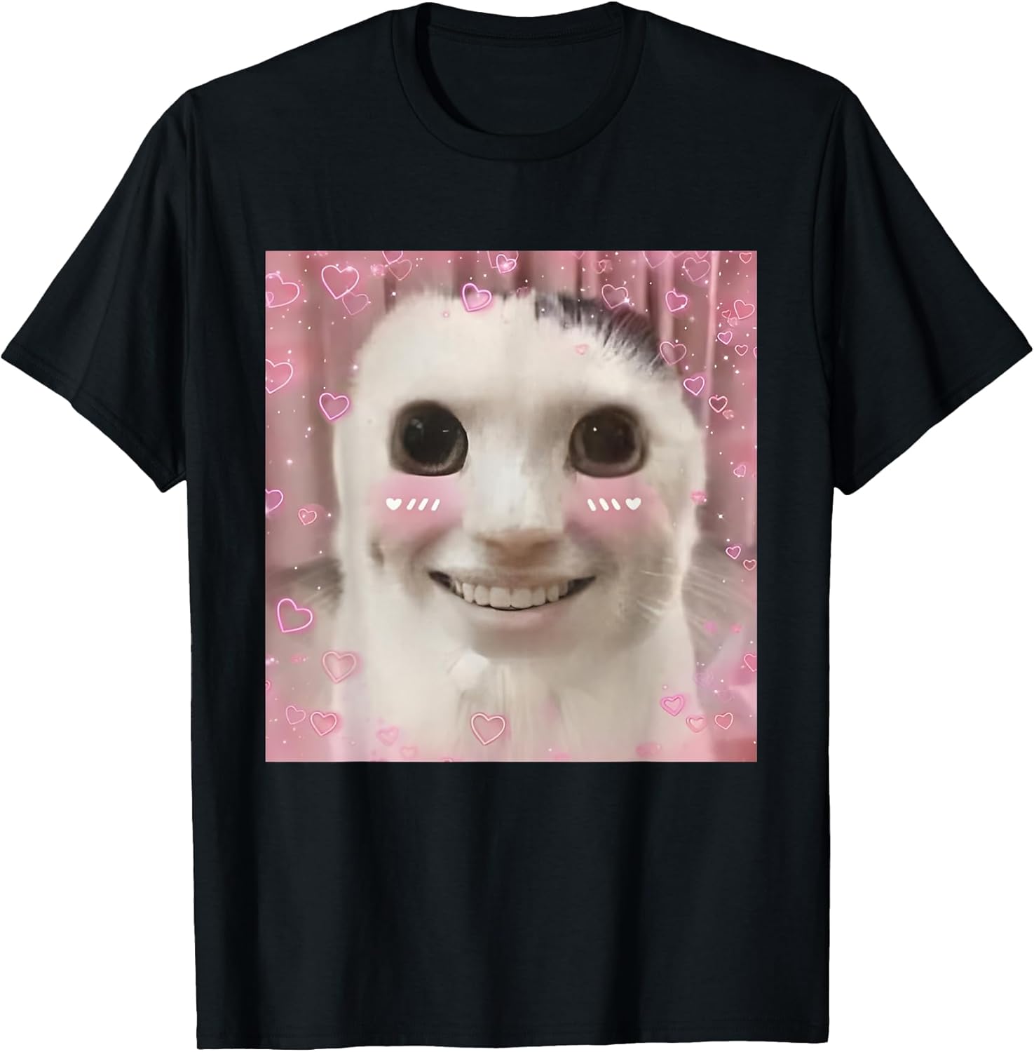 Goofy Ahh Cat Meme Dank Cursed Weirdcore Cringey - Adult & Kids T-Shirts, Sweatshirts & Hoodies apparel design preview 1