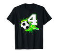 4Th Birthday Soccer Football Sport T-Shirt - Fun Novelty Design Men Women - T-Shirt, Sweatshirt, Hoodie