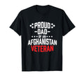 Proud Dad Afghanistan Veteran Military T-Shirt - Minimalist Print Unisex - T-Shirt, Sweatshirt, Hoodie