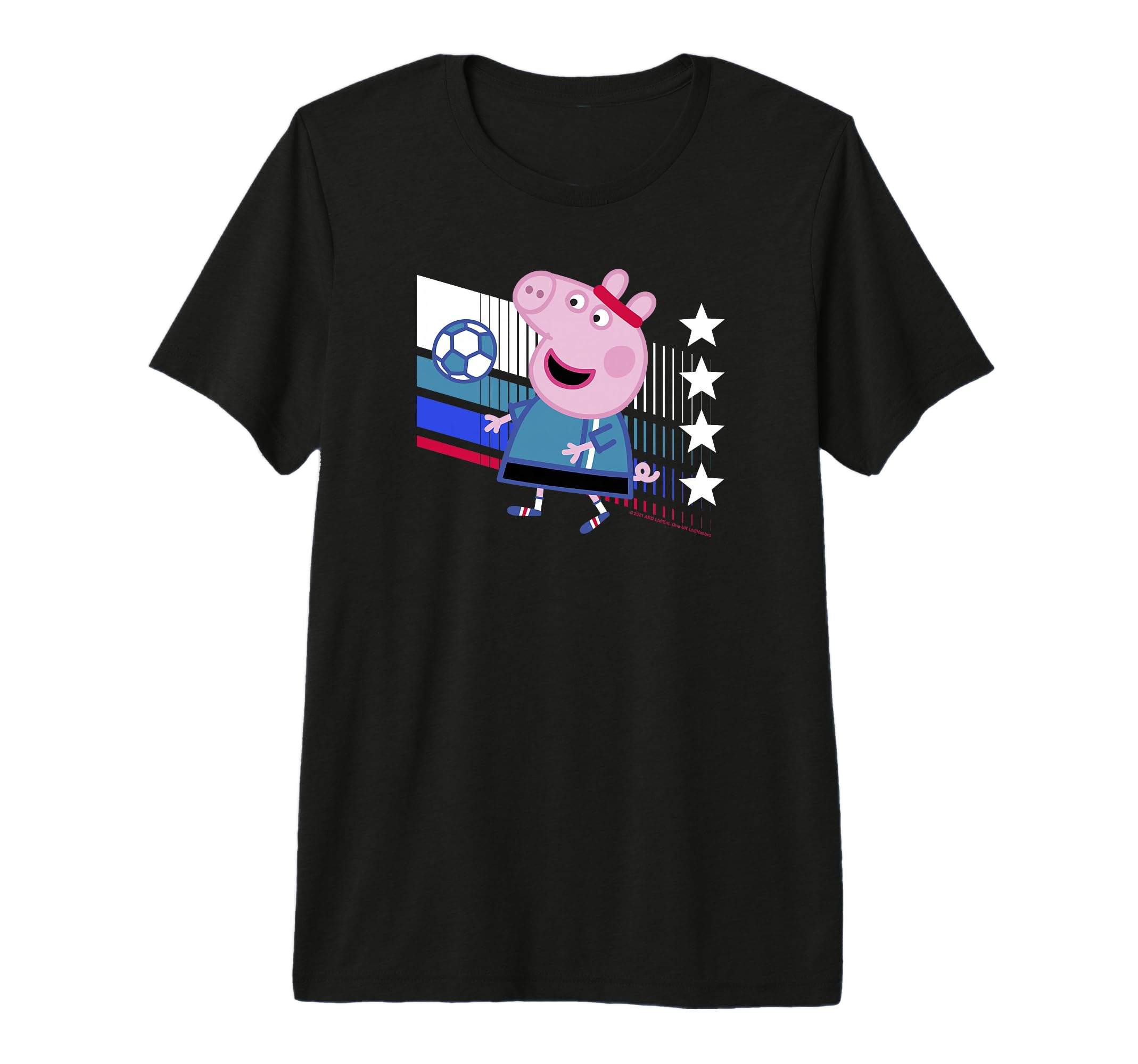 Peppa Pig Uk Soccer Colors Tri Blend T-Shirt - Fun Novelty Design Men Women - T-Shirt, Sweatshirt, Hoodie