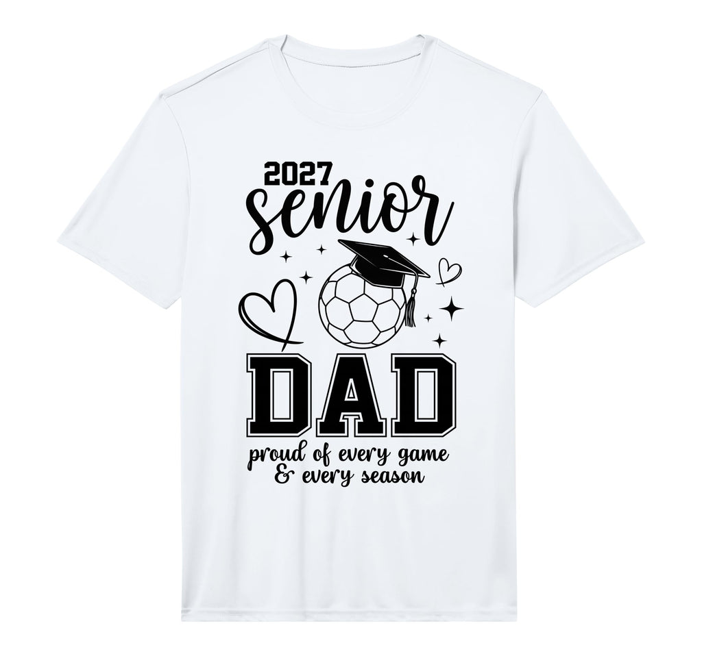 2027 Senior Soccer Dad Proud Family T-Shirt - Minimalist Print Men Women - T-Shirt, Sweatshirt, Hoodie