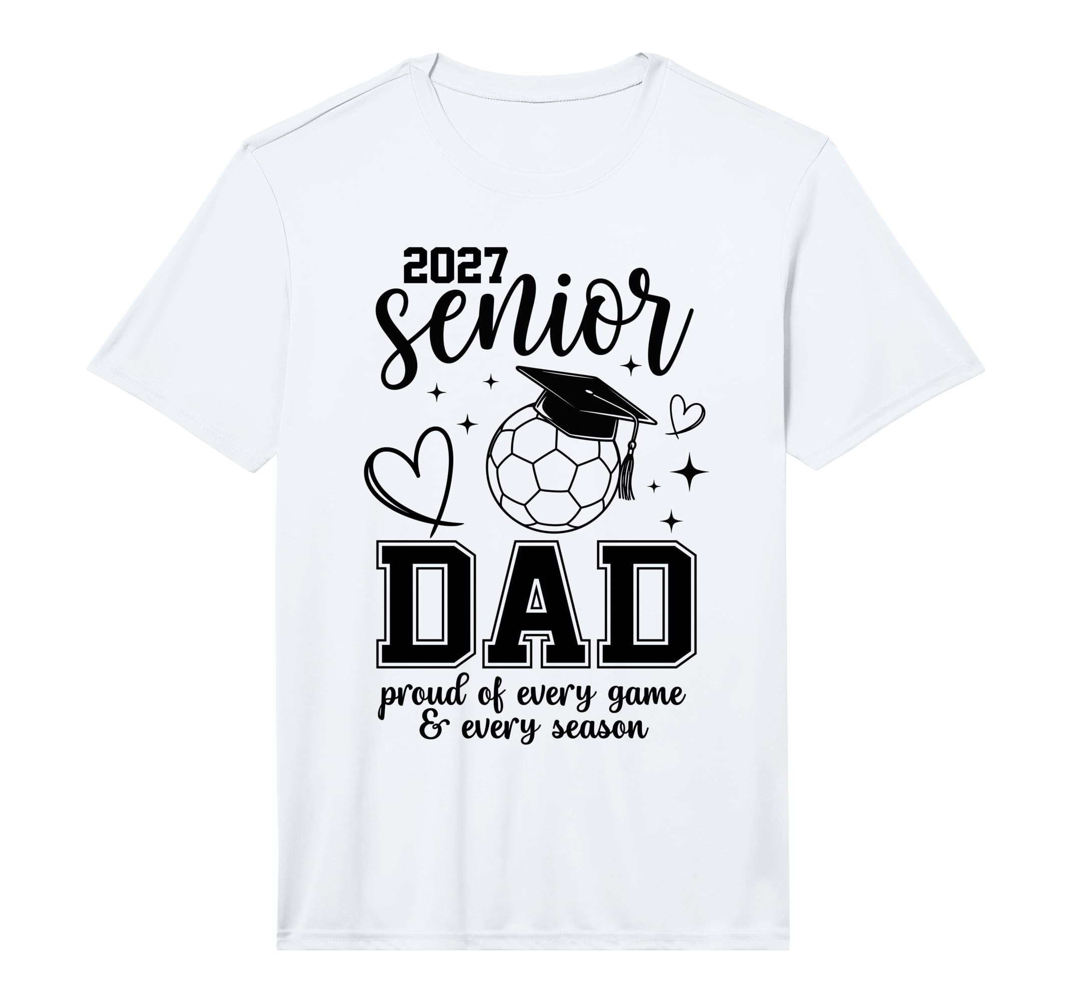 2027 Senior Soccer Dad Proud Family T-Shirt - Minimalist Print Men Women - T-Shirt, Sweatshirt, Hoodie