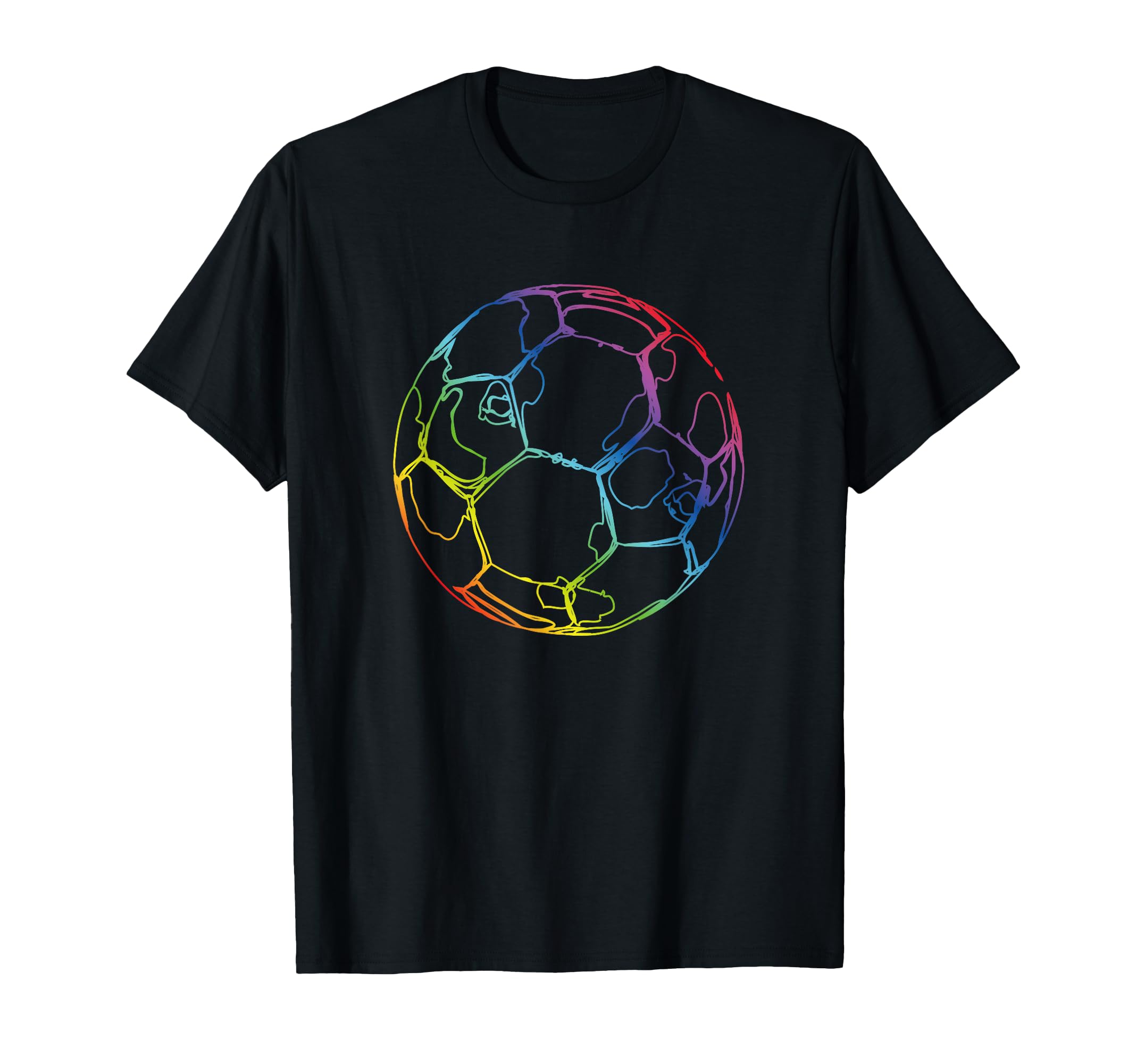 Soccer Ball Drawing Soccer Fans T-Shirt - Custom Art Print for Adults - T-Shirt, Sweatshirt, Hoodie