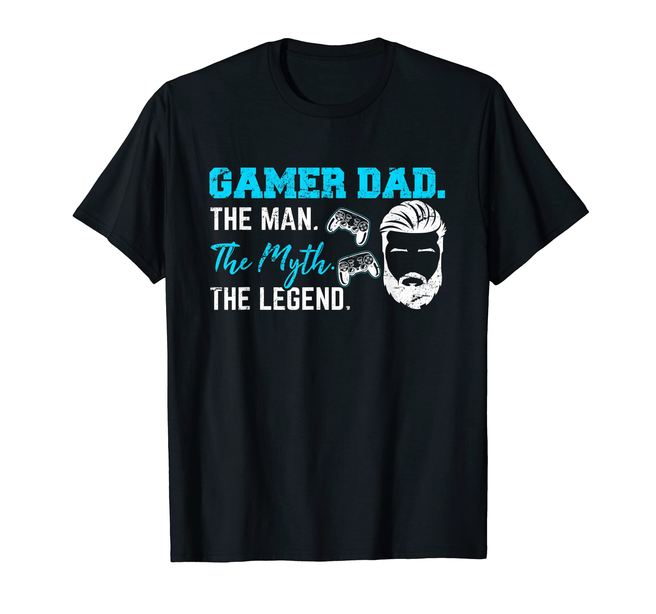 Gamer Dad Myth Legend Video Gaming Dad T-Shirt - Minimalist Print Unisex - T-Shirt, Sweatshirt, Hoodie