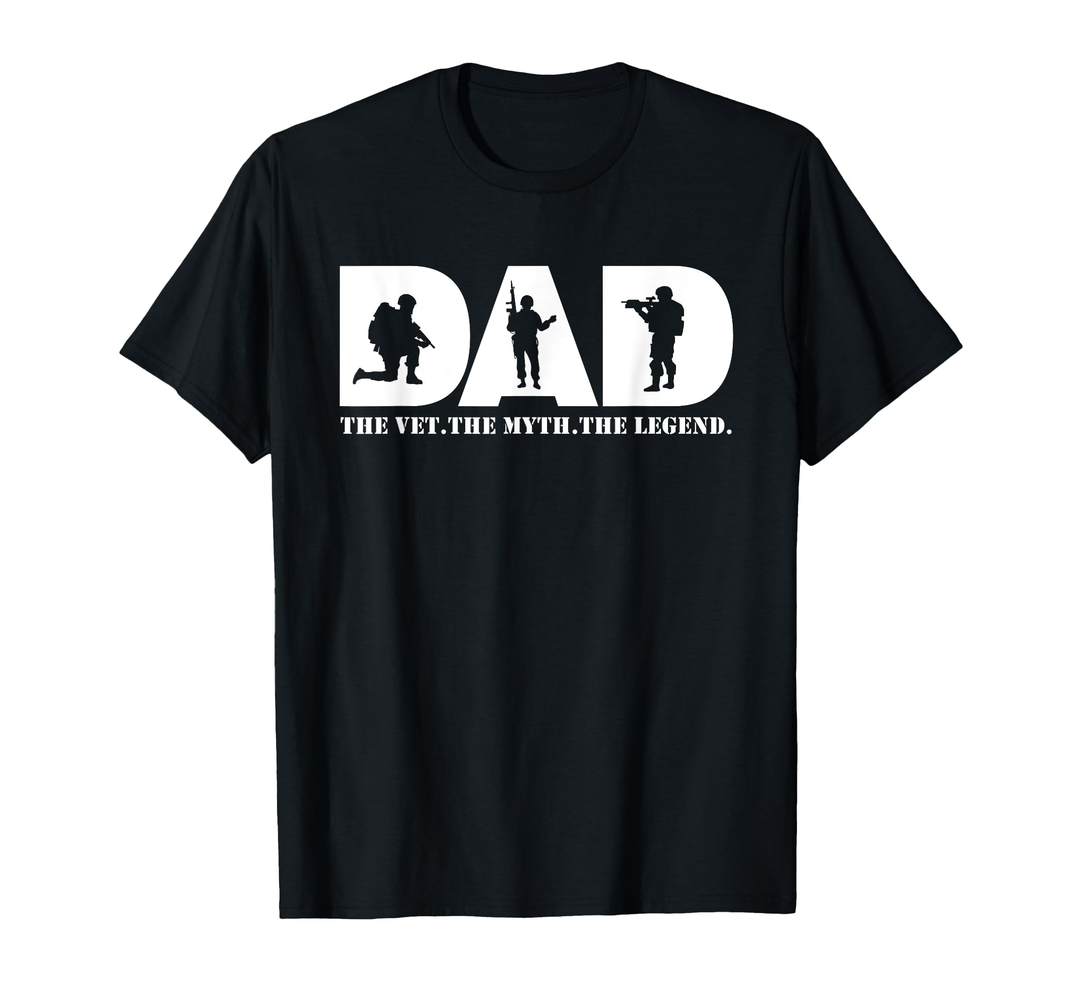 Dad Vet Myth Legend Military Veteran T-Shirt - Trendy Graphic for Adults - T-Shirt, Sweatshirt, Hoodie