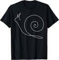 Minimalist Snail Minimalism Outline Lineart - Adult & Kids T-Shirts, Sweatshirts & Hoodies apparel design preview 1
