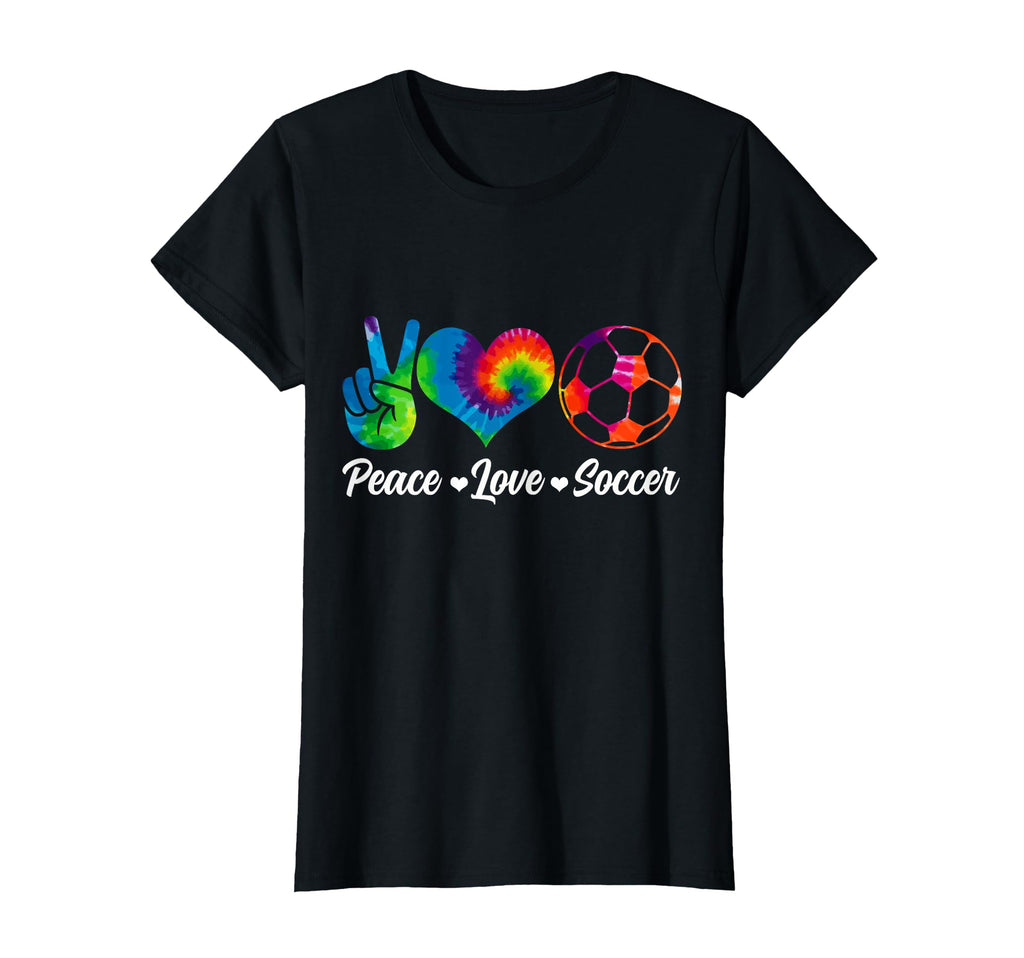 Soccer Tie Dye Peace Love Soccer Player T-Shirt - Unique Graphic for Adults - T-Shirt, Sweatshirt, Hoodie