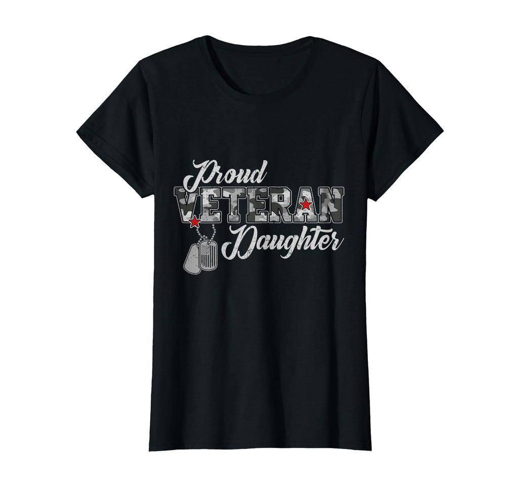 Proud Veteran Daughter Camouflage Us Vet T-Shirt - Graphic Print Unisex - T-Shirt, Sweatshirt, Hoodie