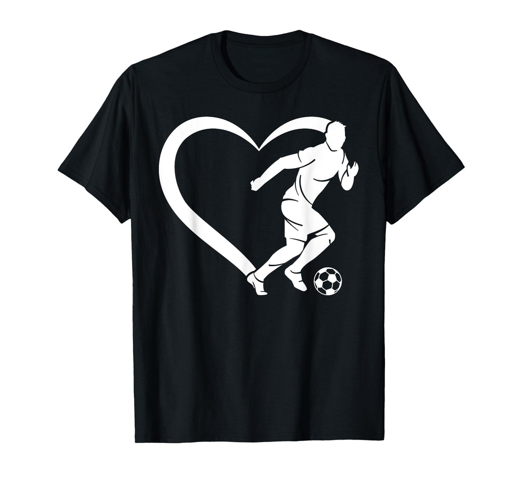 Soccer Player Soccer Heart Soccer T-Shirt - Custom Art Print for Adults - T-Shirt, Sweatshirt, Hoodie