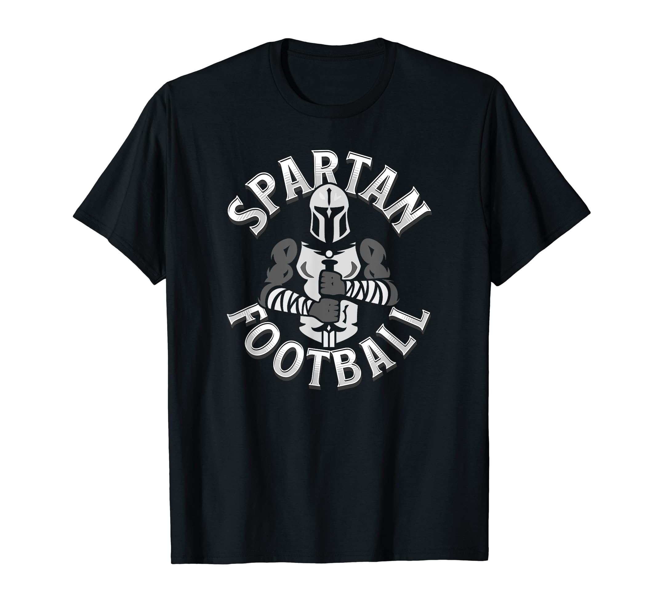 Spartan Football Game Day Mom Dad Black T-Shirt - Unique Graphic Unisex - T-Shirt, Sweatshirt, Hoodie