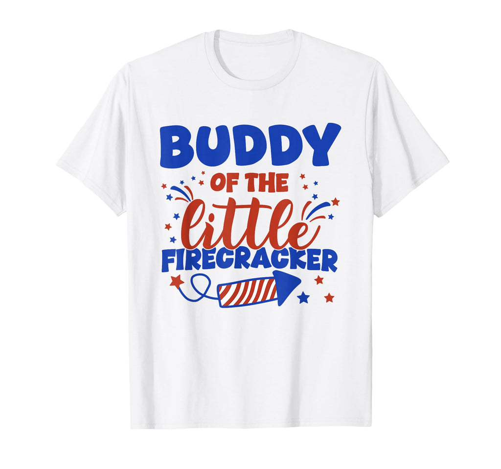 Buddy Little Firecracker Fourth July T-Shirt - Custom Art Print Men Women - T-Shirt, Sweatshirt, Hoodie