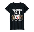 Womens Warning Ball Mom Will Yell T-Shirt - Custom Art Print Men Women - T-Shirt, Sweatshirt, Hoodie