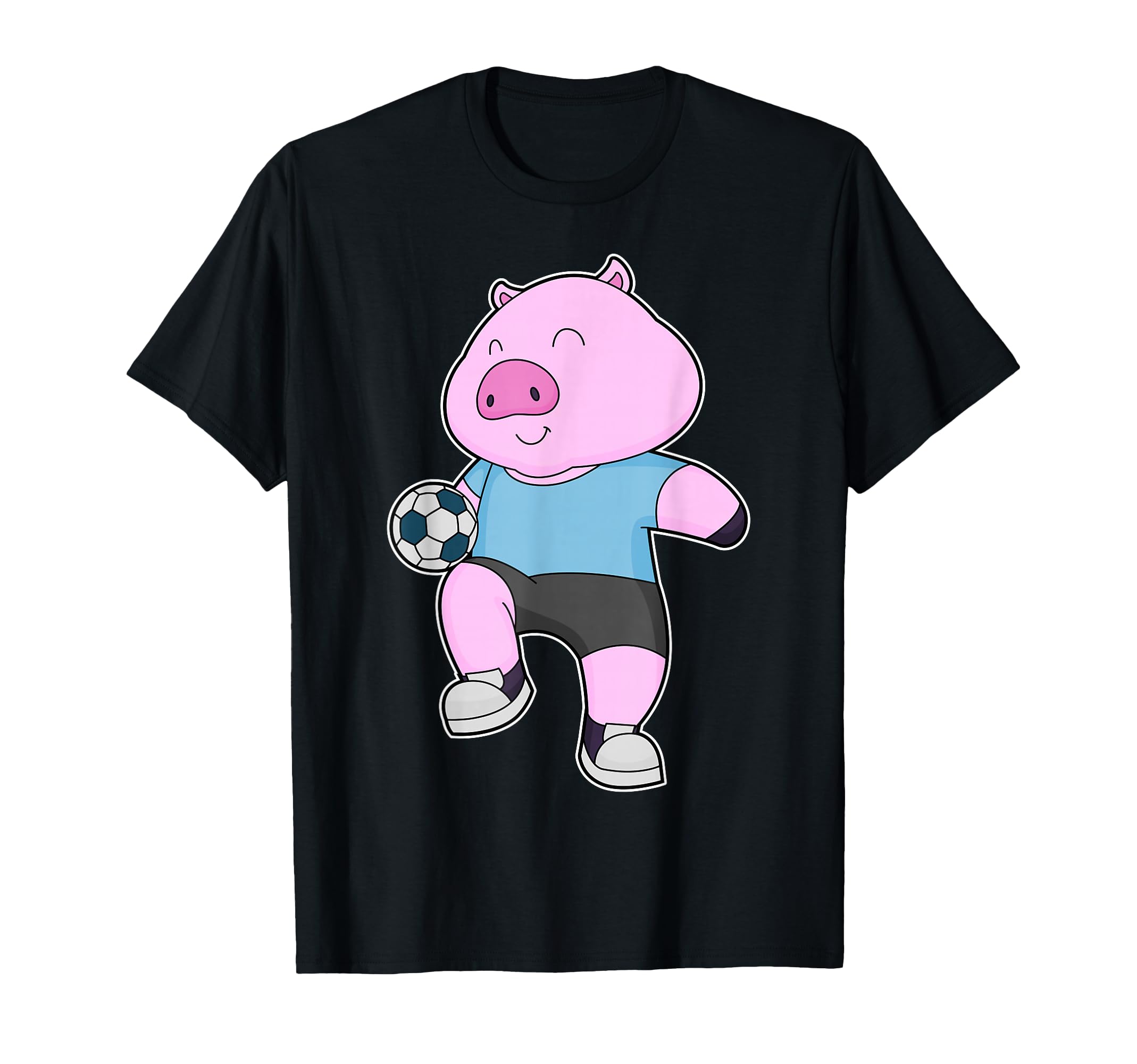Pig Soccer Player Soccer Sports T-Shirt - Graphic Print Men Women - T-Shirt, Sweatshirt, Hoodie