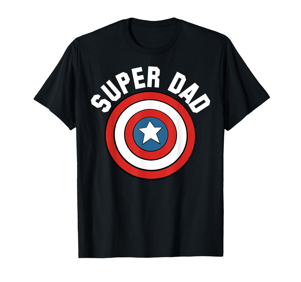 Marvel Fathers Day Super Dad Captain T-Shirt - Novelty Apparel for Adults - T-Shirt, Sweatshirt, Hoodie