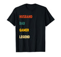 Husband Dad Gamer Legend T-Shirt - Unique Graphic Men Women - T-Shirt, Sweatshirt, Hoodie