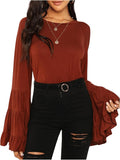 Women's 70s Western Flowy Bell Sleeve Blouse Tops - Adult & Kids T-Shirts, Sweatshirts & Hoodies apparel design preview 1