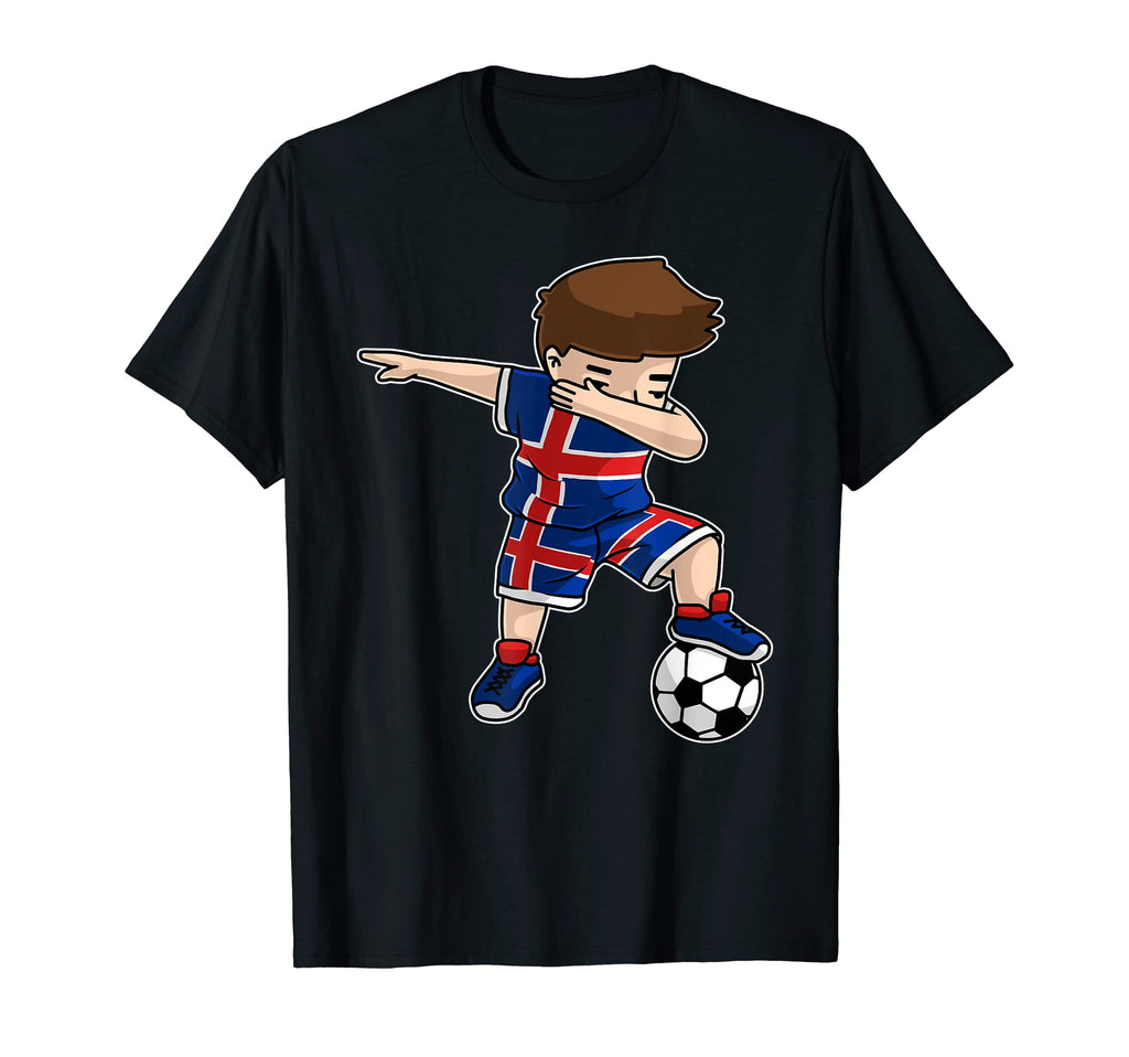 Dabbing Soccer Iceland Icelander Football T-Shirt - Novelty Apparel Unisex - T-Shirt, Sweatshirt, Hoodie