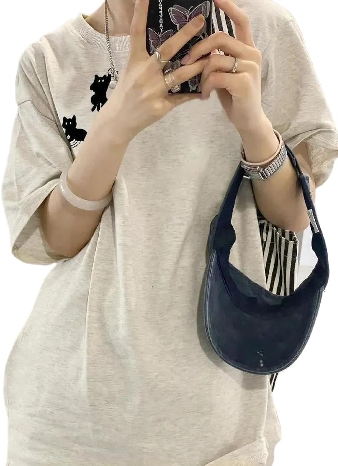 Womens Casual Y2k Tops Streetwear Oversized Kawaii - Adult & Kids T-Shirts, Sweatshirts & Hoodies apparel design preview 1