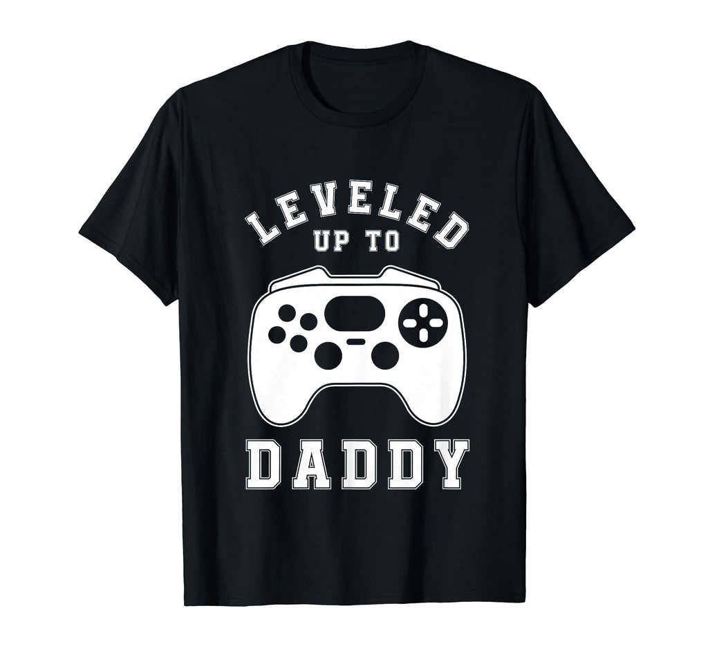 Leveled Up To Daddy New Dad Gamer Gift T-Shirt - Aesthetic Graphic Unisex - T-Shirt, Sweatshirt, Hoodie