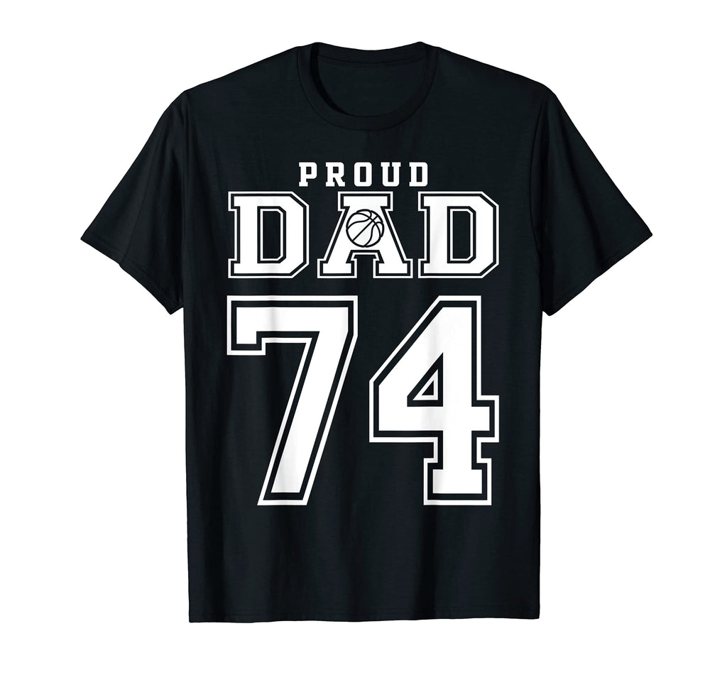Number 74 Custom Proud Basketball T-Shirt - Fun Novelty Design for Adults - T-Shirt, Sweatshirt, Hoodie