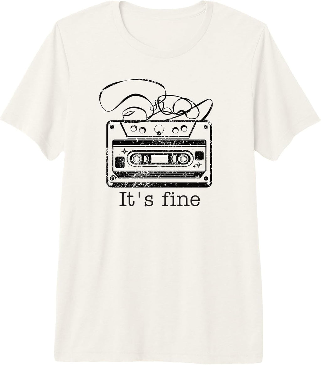 It's Fine Retro Cassette Tape 80's 90's Music Premium - Adult & Kids T-Shirts, Sweatshirts & Hoodies apparel design preview 1