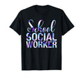 School Social Worker Tie Dye T-Shirt - Aesthetic Graphic for Adults - T-Shirt, Sweatshirt, Hoodie