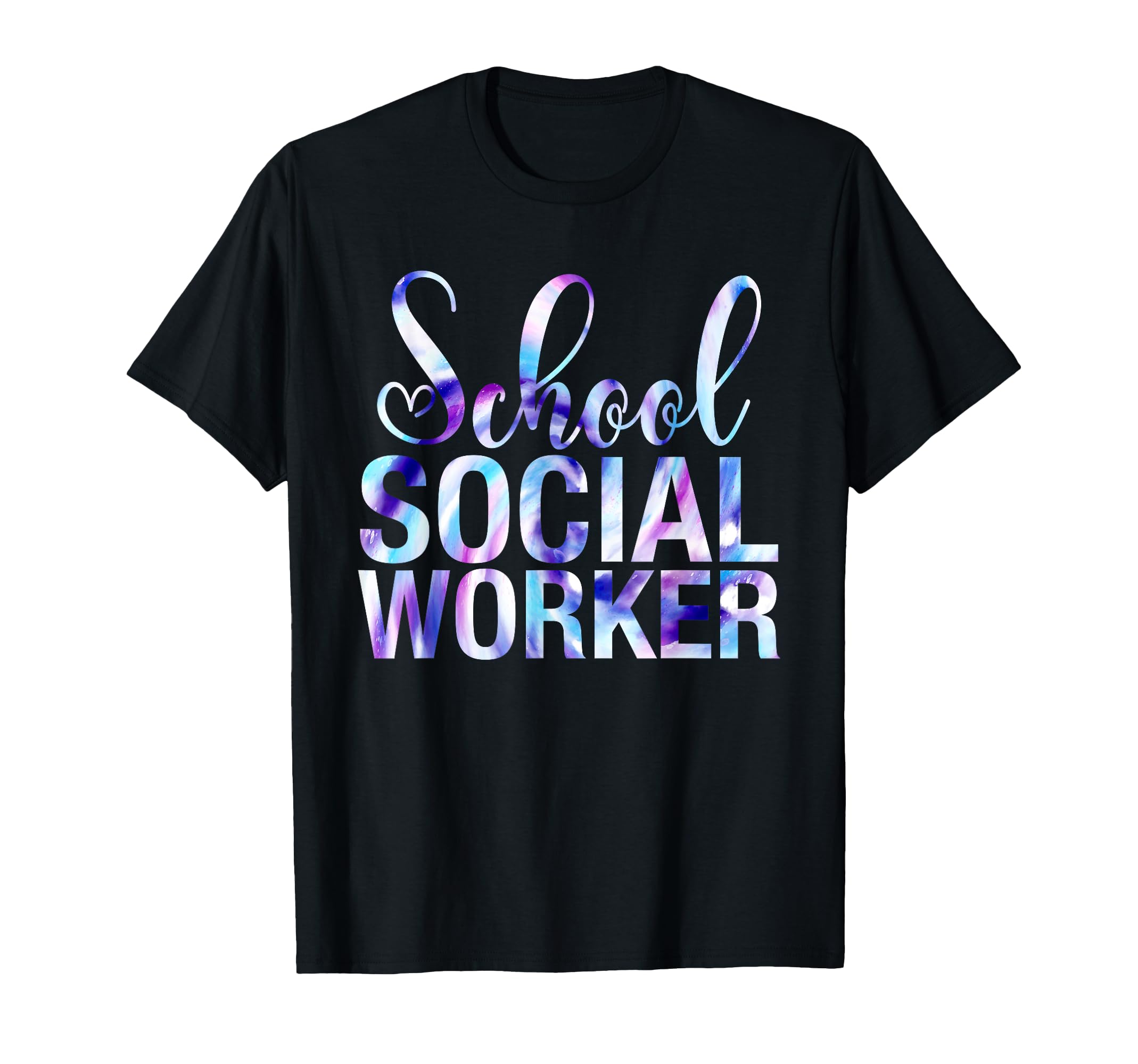 School Social Worker Tie Dye T-Shirt - Aesthetic Graphic for Adults - T-Shirt, Sweatshirt, Hoodie