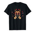 Funny Belgian Malinois Heart Headband T-Shirt - Graphic Print Unisex - T-Shirt, Sweatshirt, Hoodie