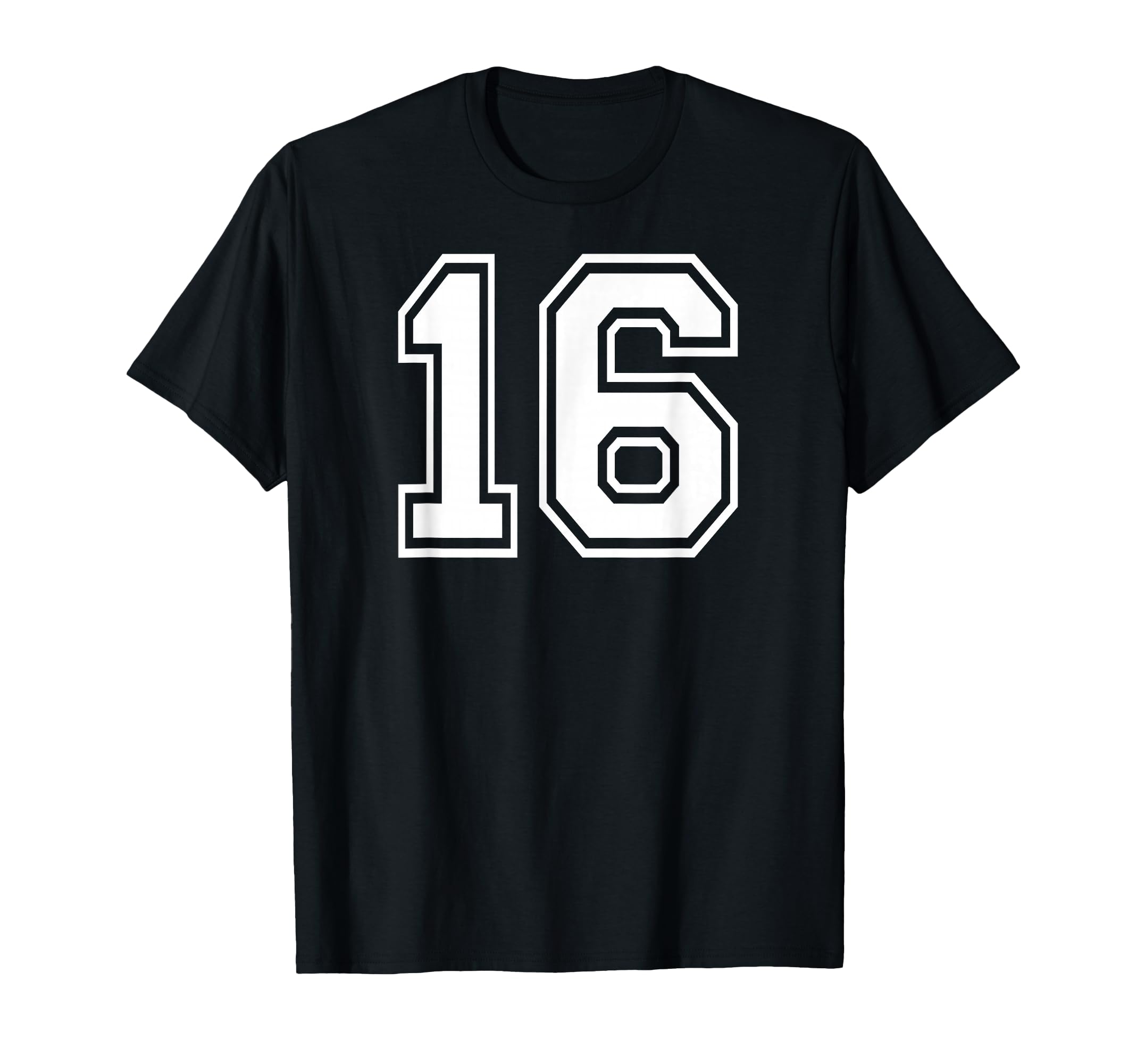 16 Number Sixteen Team Sports Sweet T-Shirt - Fun Novelty Design Men Women - T-Shirt, Sweatshirt, Hoodie