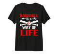 Baseball Is Way Life Baseball Player T-Shirt - Custom Art Print Men Women - T-Shirt, Sweatshirt, Hoodie