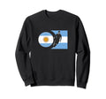 Argentina Flag Football Player Sweatshirt - Minimalist Print Men Women - T-Shirt, Sweatshirt, Hoodie