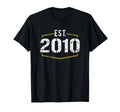 Est 2010 Established 2010 Birthday T-Shirt - Streetwear Style Unisex - T-Shirt, Sweatshirt, Hoodie