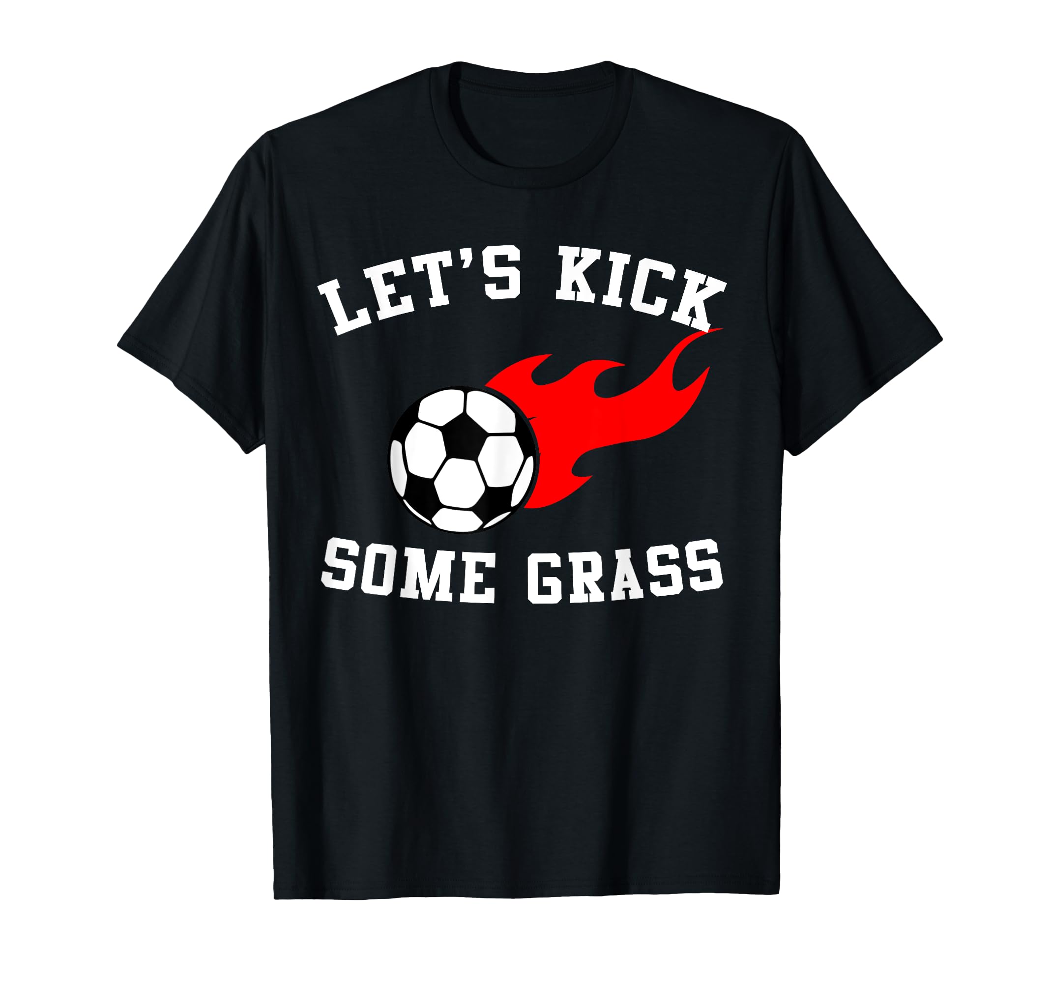 Flaming Soccer Ball Soccer Fan T-Shirt - Unique Graphic Men Women - T-Shirt, Sweatshirt, Hoodie