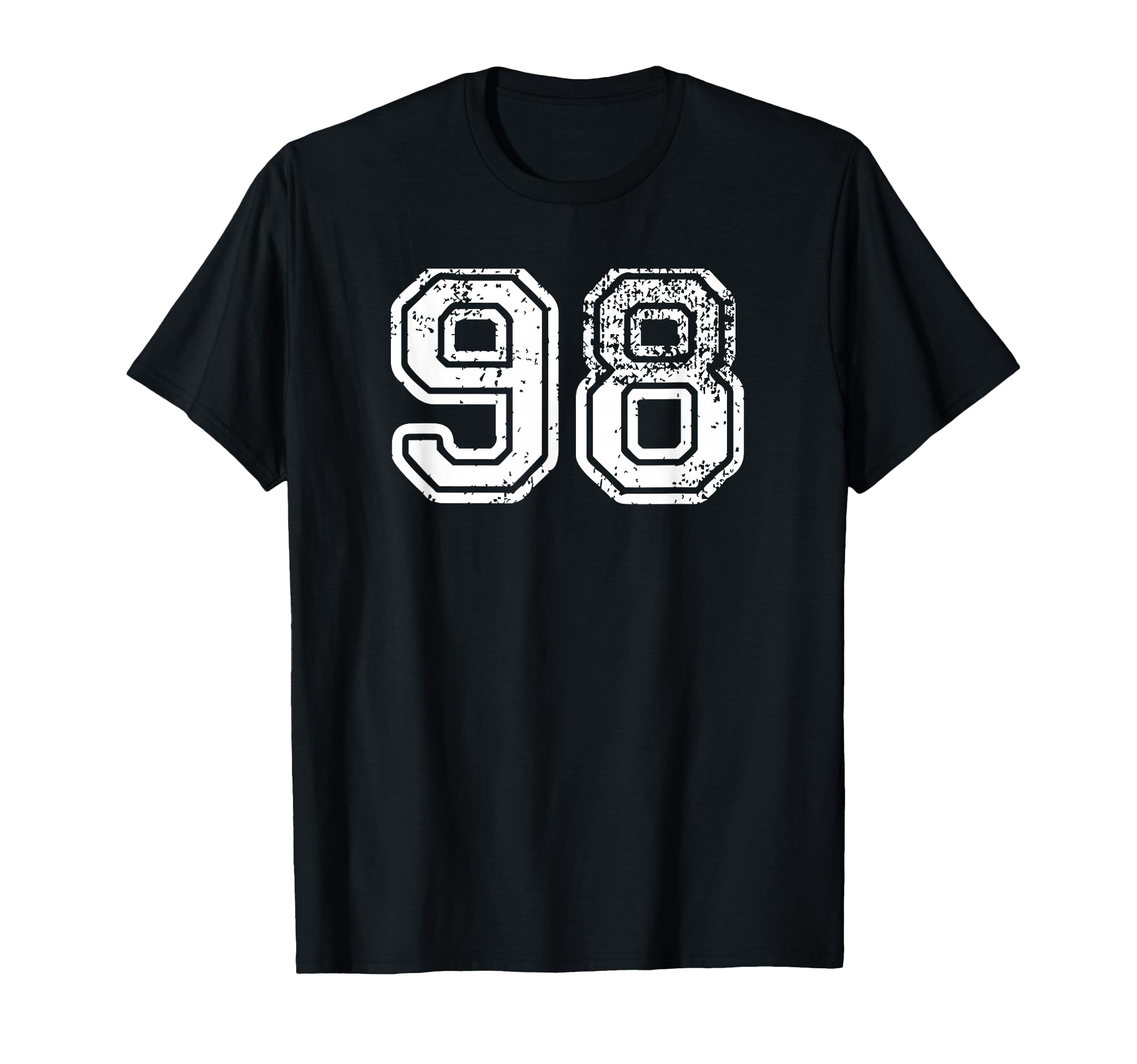 Number 98 Baseball Football Soccer T-Shirt - Unique Graphic for Adults - T-Shirt, Sweatshirt, Hoodie