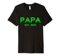 Papa Est 2024 Gamer Papa 2024 New T-Shirt - Unique Graphic for Adults - T-Shirt, Sweatshirt, Hoodie