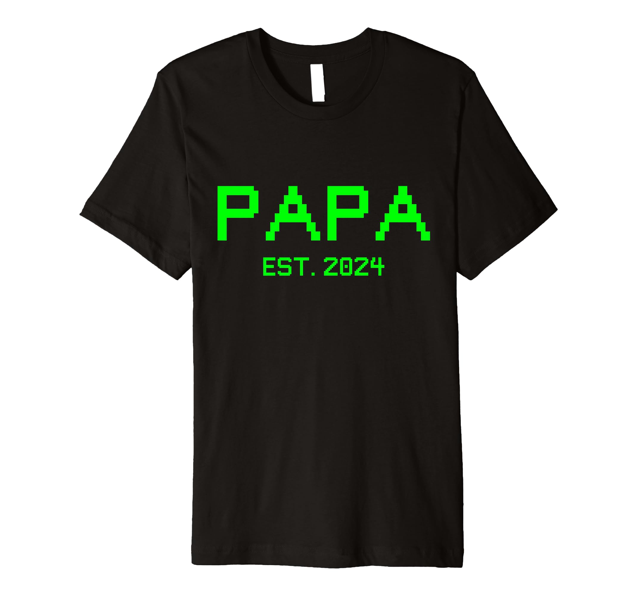 Papa Est 2024 Gamer Papa 2024 New T-Shirt - Unique Graphic for Adults - T-Shirt, Sweatshirt, Hoodie