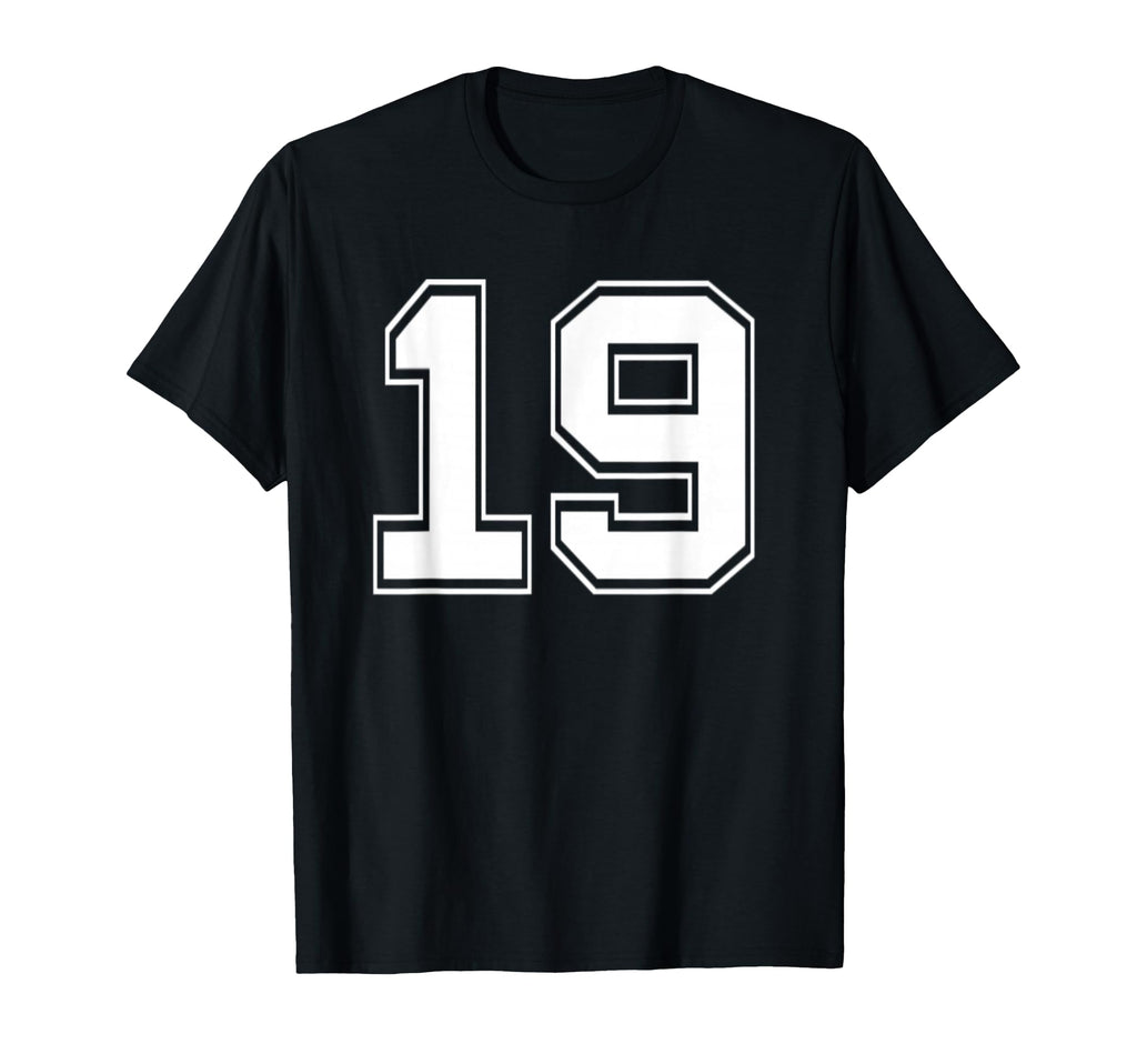 Number 19 Baseball Football Soccer T-Shirt - Aesthetic Graphic Men Women - T-Shirt, Sweatshirt, Hoodie