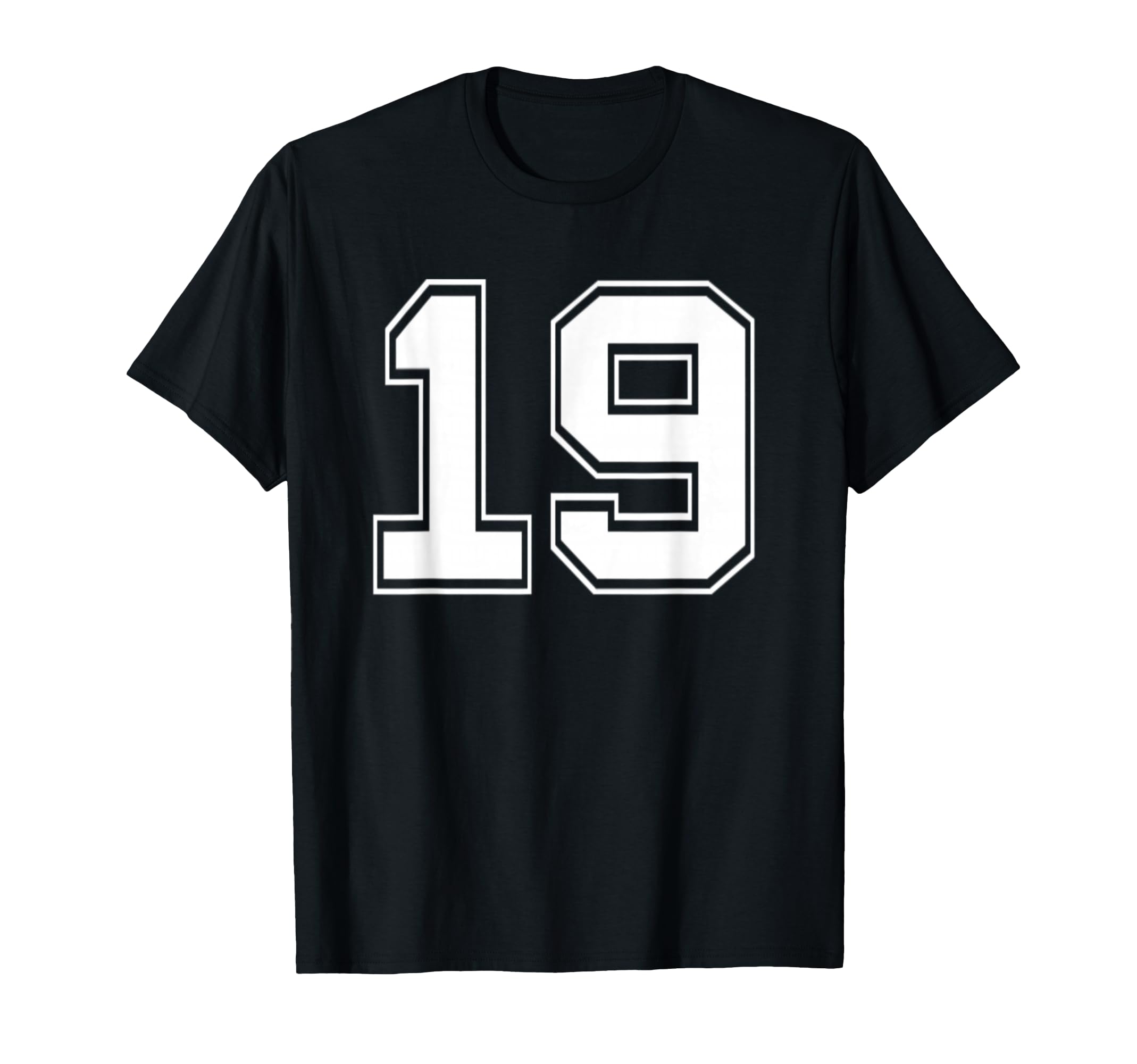 Number 19 Baseball Football Soccer T-Shirt - Aesthetic Graphic Men Women - T-Shirt, Sweatshirt, Hoodie