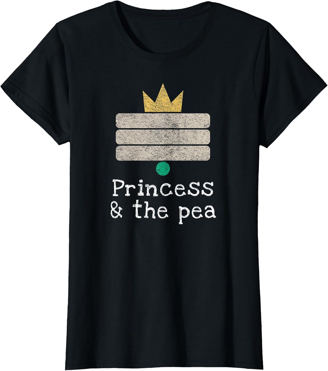 "The Princess and Pea" Fairy Tale, Andersen, - Adult & Kids T-Shirts, Sweatshirts & Hoodies apparel design preview 1